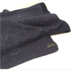 NWT - Calvin Klein Navy Scarf with Studded Jewels
